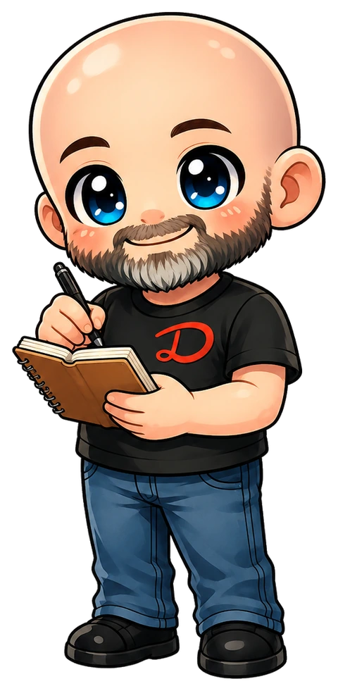 Dino taking notes.